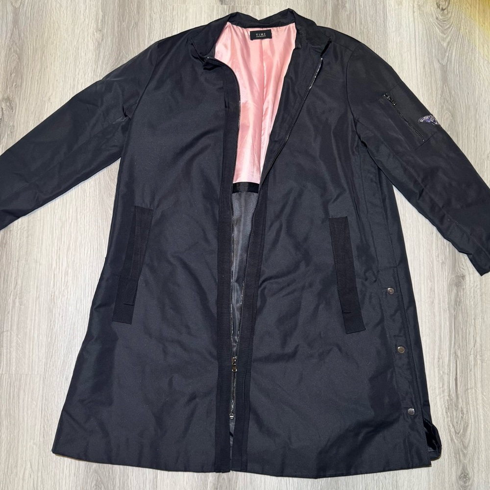 Butterfly Embroidered Mid Length Jacket - image 1